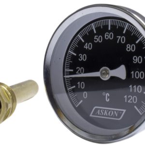 Термометр с гильзой ASKON  63/80/120°C    14шт
