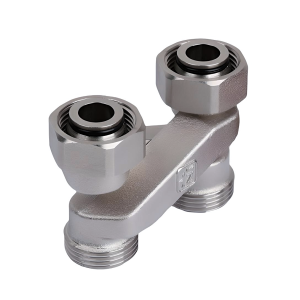 Узел подключения радиатора перекрестие Х-образное ;3/4"х3/4"EK   50/5