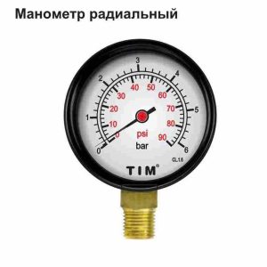 Манометр радиальный Y-50-10 бар прям.  60шт